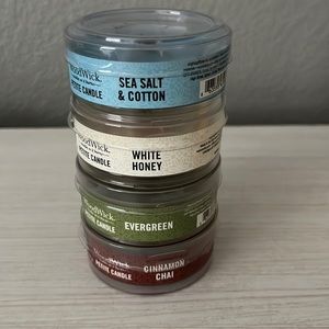 Woodwick petite candle set of 4!
